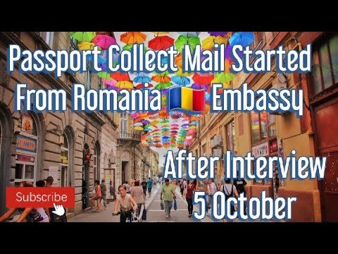 Romania 🇷🇴 Embassy Started Appointment For Passport Collect || After 5 Oct Interview