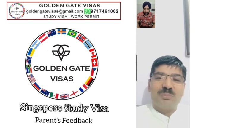 Singapore Study Visa | Student's Father Feedback 🙏 | @Golden Gate Visas