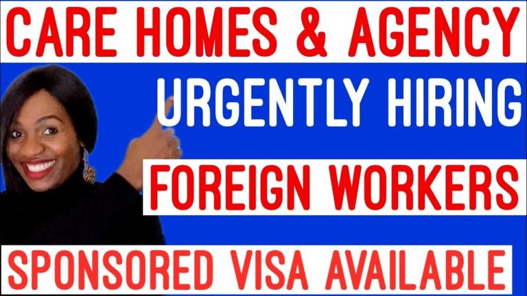 UK CARE HOMES WITH VISA SPONSORSHIP | TIER 2 VISA SPONSORSHIP JOBS IN UK | IMMIGRATE WITH AMMY