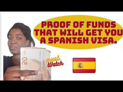 Update on proof of funds for Spainish visa application.