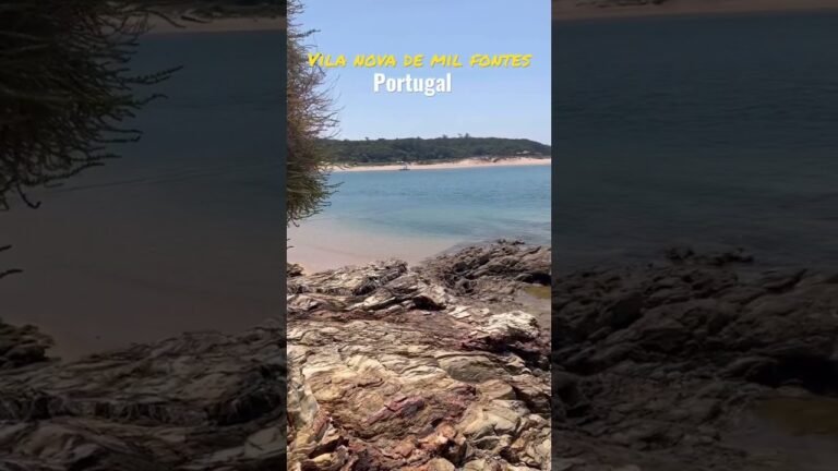 Vila nova de mil fontes #portugal  is a BEAUTIFUL beach town. Portugal travel is soo 😍🇵🇹🏝️