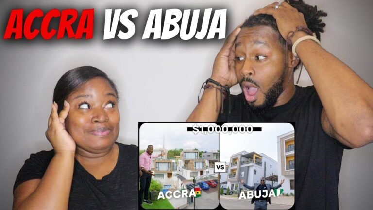 🇳🇬 vs 🇬🇭 American Couple React "Are These Homes Worth $1,000,000 in Abuja & Accra?"