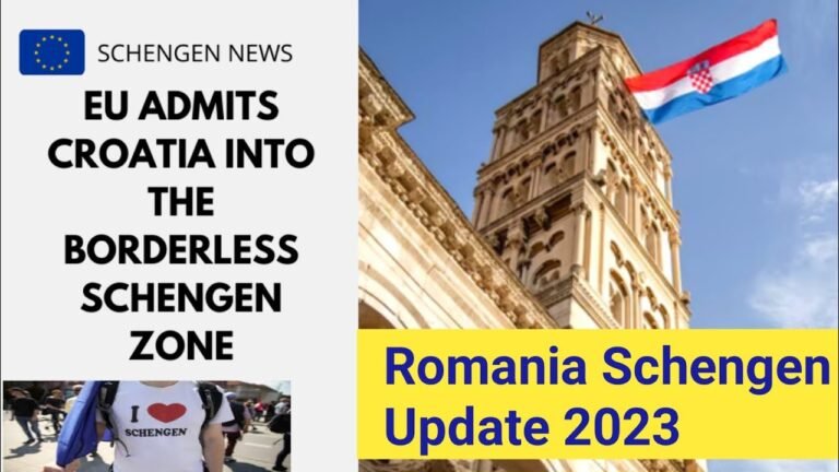 Croatia to join Europe's passport-free Schengen area from January • Romania New Update 2023 •