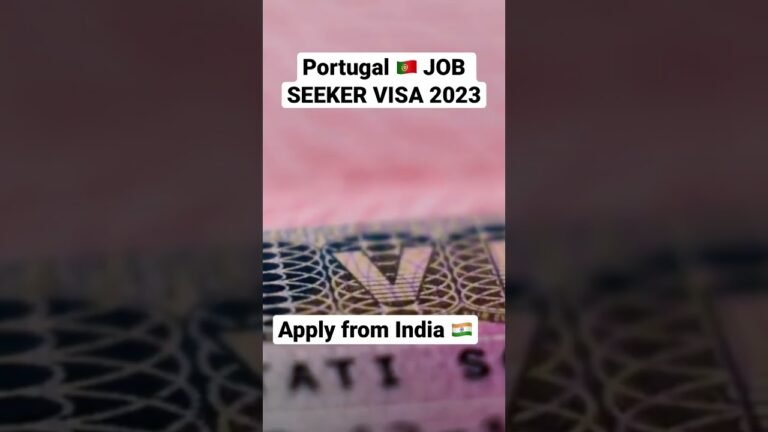 Portugal 🇵🇹 Job Seeker Visa 2023 # Apply from India #shorts #shortvideo #portugal