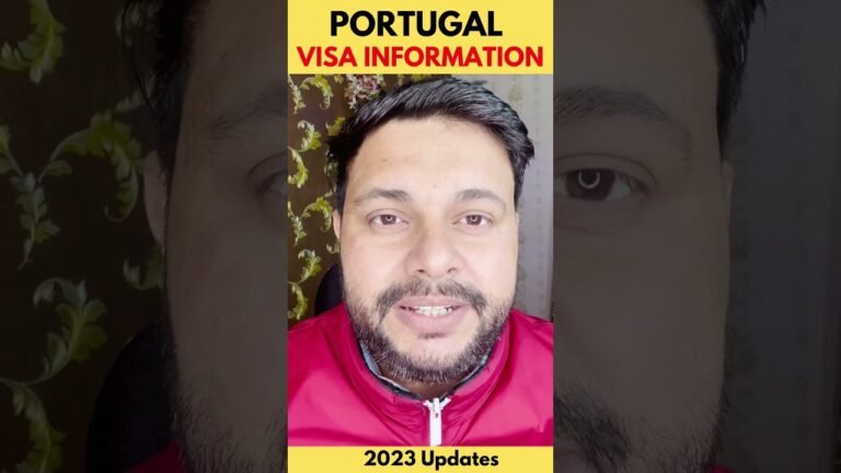 PORTUGAL VISA INFORMATION | 2023 Updates #shorts #shortvideo #portugal