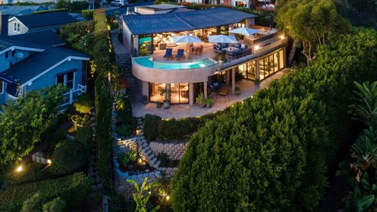 $9,800,000! Exceptional residence above spectacular coastline vistas in Laguna Beach, CA