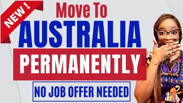 AUSTRALIA PERMANENT RESIDENT VISA: No Job Offer Needed | Move with family