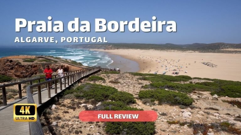 Bordeira Beach – Algarve Portugal – Beach walking 4K