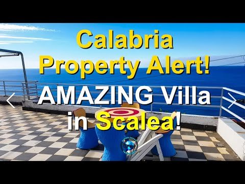 Calabria Property Alert! AMAZING Villa in Scalea With SPECTACULAR Sea Views!