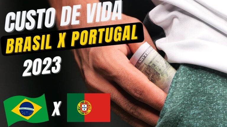 Custo de vida Brasil x Portugal, cost of living Portugal 2023