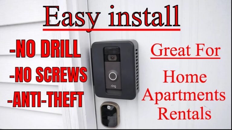 EASY NO-DRILL Video Doorbell install Great for Apartments, Rentals and more!