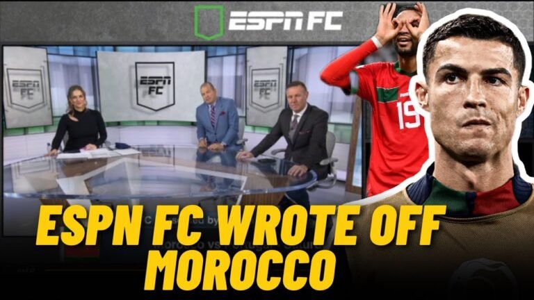 ESPN FC's World Cup Prediction Went So Wrong | Morocco 1-0 Portugal Reaction