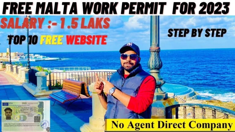 FREE MALTA WORK PERMIT FOR 2023 || HOW TO FIND A JOBS IN MALTA || TOP 10 FREE Website For Malta 2023