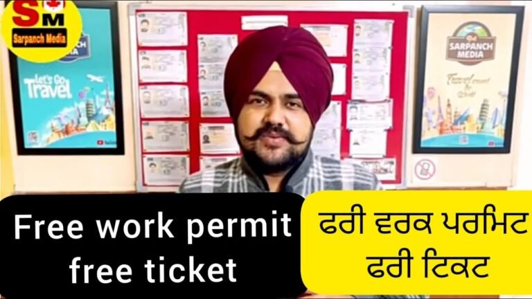 Free work permit free ticket ਫਰੀ ਵਰਕ ਪਰਮਿਟ ਫਰੀ ਟਿਕਟ 96469-00024