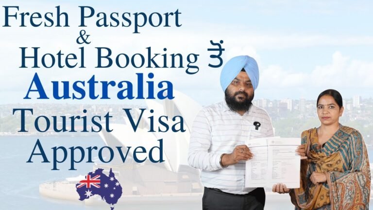 Fresh Passport & Hotel Booking ਤੇ Australia Tourist Visa Approved!