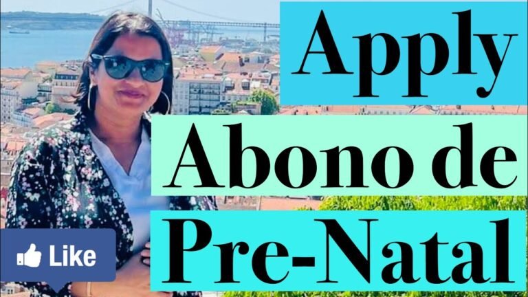 How to apply Abono de Pre natal online in Portugal