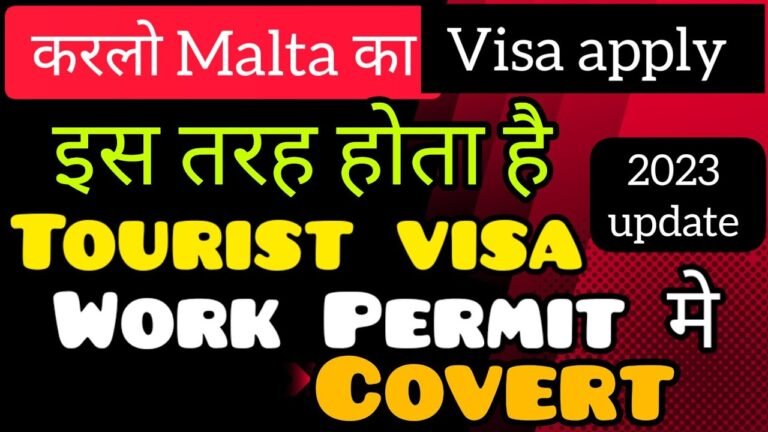 How to convert Malta tourist visa into work permit in 2023/ #malta #croatia  #goodnews #visanews