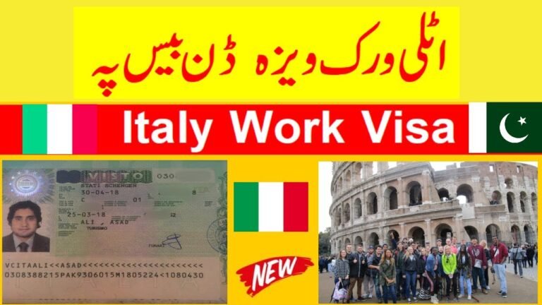 Italy New Immigration 2023 for Pakistani citizen || Italy work visa for Pakistani 2023.