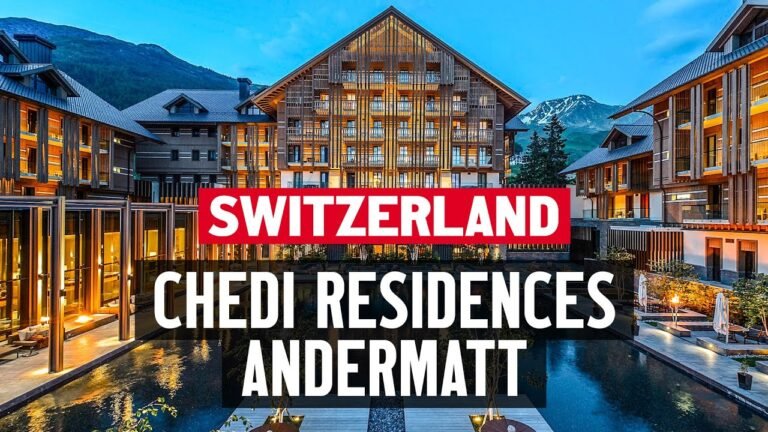 Living in Switzerland. A 2-bedroom apartment tour in Chedi Residences, Andermatt Swiss Alps