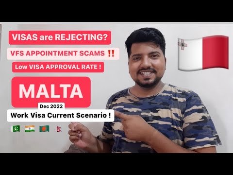 MALTA WORK VISA Current Scenario ! Visa RATIO ! VFS APPOINTMENT Scams ! VFS hold appointments !