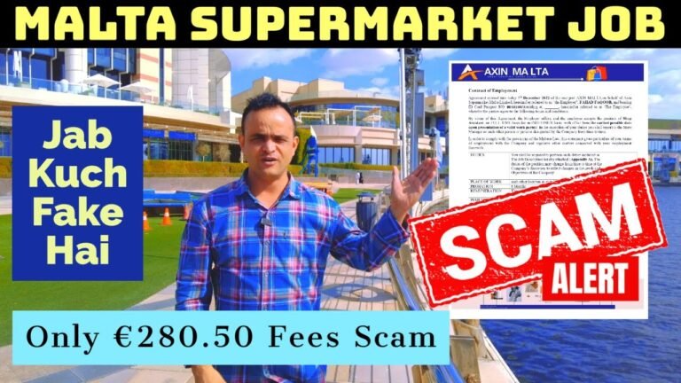 Malta Supermarket Job Scam | Axin Supermarket Fraud | JOBS IN MALTA | Identity Malta €280.50 FRAUD