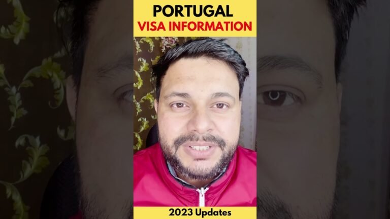 PORTUGAL VISA INFORMATION | 2023 Updates #shorts #shortvideo #portugal