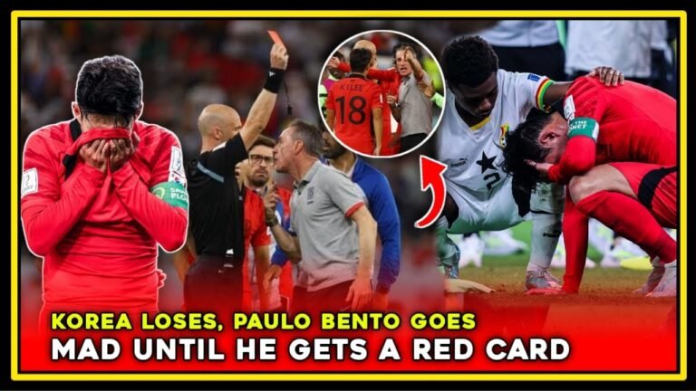 Paulo Bento gets a red card ❗ QATAR WORLD CUP SONG 2022 KOREA SELATAN vs GHANA