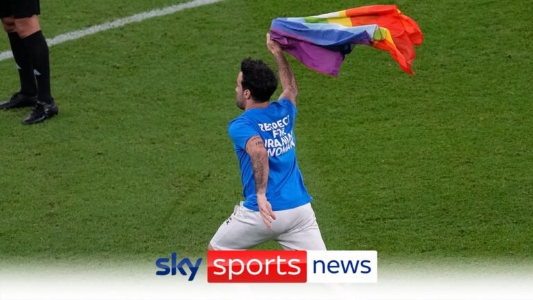 Pitch invader who carried rainbow flag during Portugal vs Uruguay released without further action