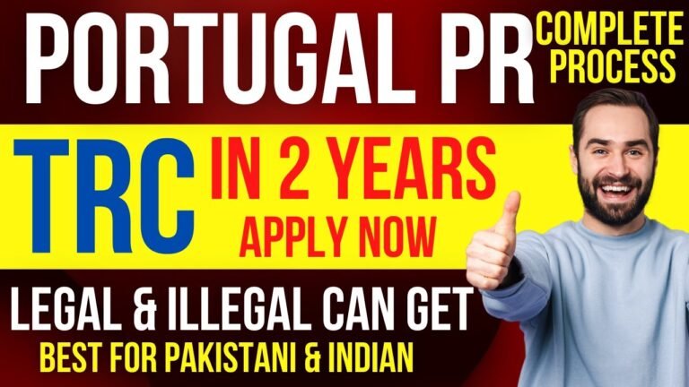 Portugal Pr Process 2023| Portugal TRC in 2 Years| Portugal Residency Requirements| Portugal Visa|