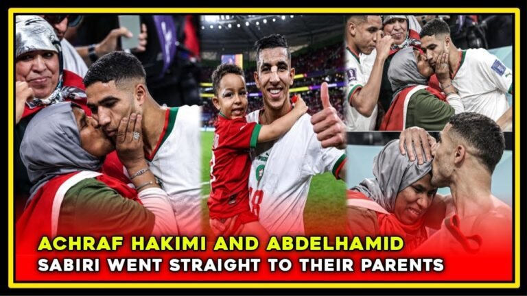 QATAR WORLD CUP SONG 2022 ❗ Achraf Hakimi and Abdelhamid Sabiri went straight to their parents