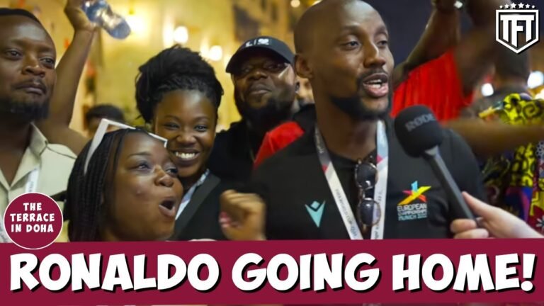 RONALDO GOING HOME! CRAZY SCENES AS GHANA FANS STAY TO BACK MOROCCO & AFRICA!