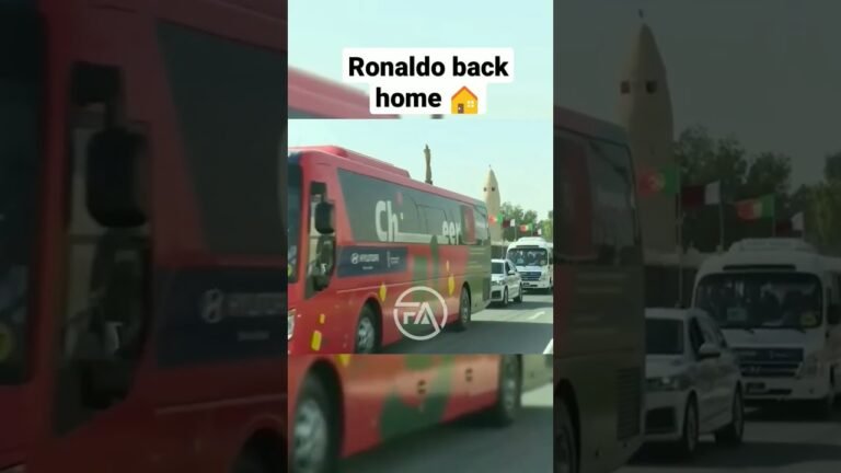 Ronaldo is back home after Portugal losing to Morocco #shorts #football #portugal