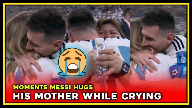 😢Tears of emotion and pride for Messi's mother broke when she hugged her child