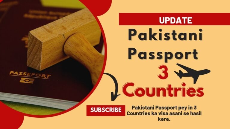 Top 3 Countries Visa for Pakistani Passport | Budget Travel | Only Passport required