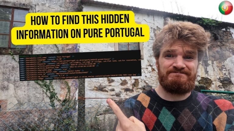 Top 4 Tips when searching for property in Portugal – pureportugal.com hidden information