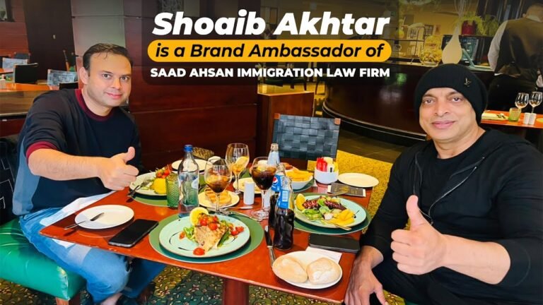 Shoaib Akhtar visiting Portugal with CEO Ahsan Khaliq | Saad Ahsan Immigration law Firm