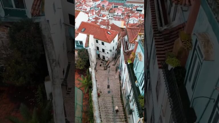 Walking the streets of Lisbon #lisbon #portugal #travel #drone