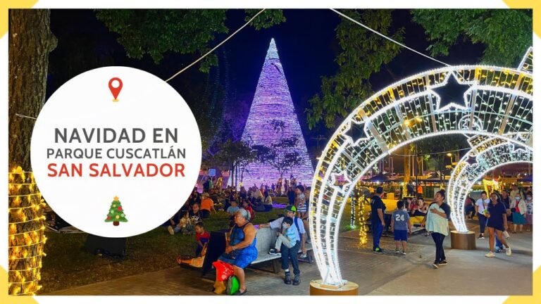 Así es la VILLA NAVIDEÑA del PARQUE CUSCATLAN en el CENTRO DE SAN SALVADOR – EL SALVADOR 2022