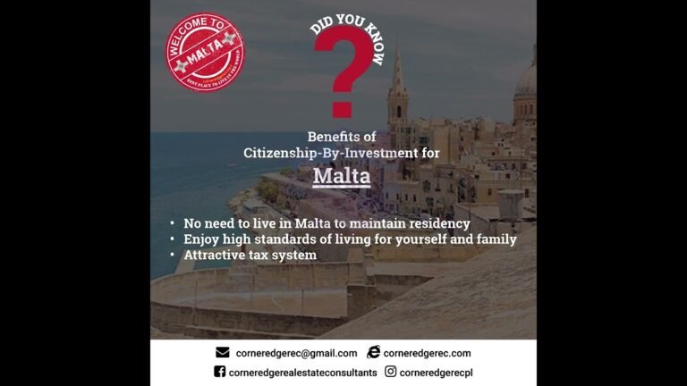 Malta Benefits of  Citizenship By Investment